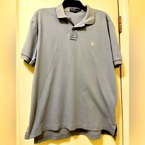 Polo by Ralph Lauren Light Baby Blue embroidered logo Pony Logo Shirt Size Large